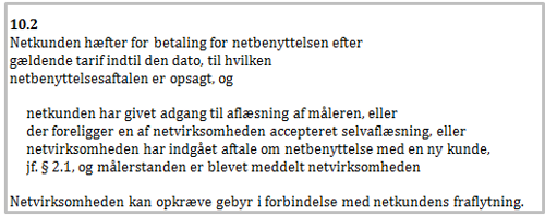 Netbenyttelsesaftalen citat